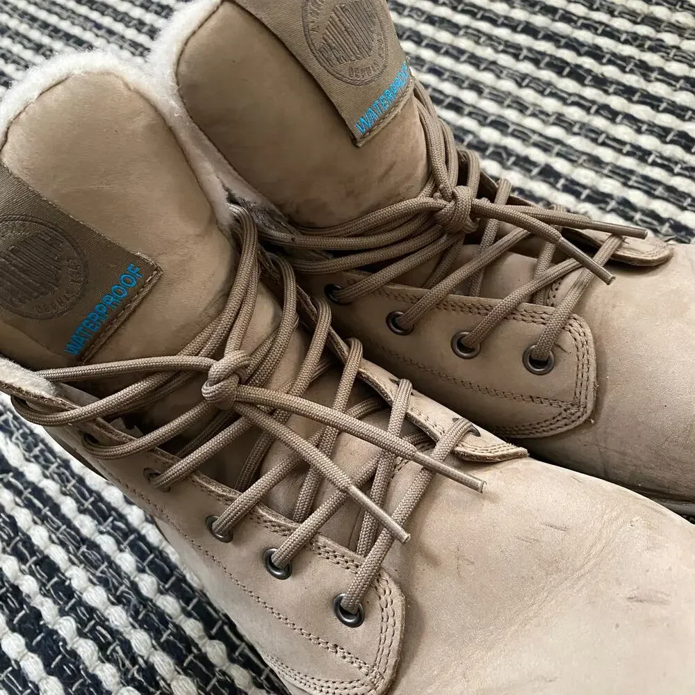 🌿Palladium Pampa Sport Cuff Men’s Beige Boots M11.5 W13